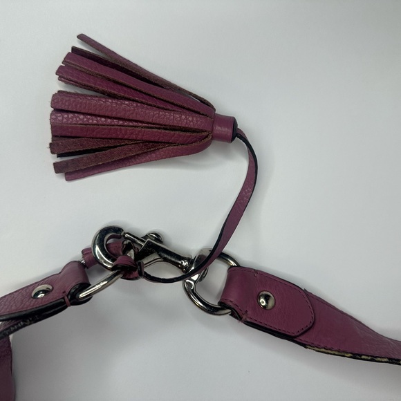 Coach Plum Purple Avery Pebbled Leather  Hobo Shoulder Bag - Picture 9 of 15